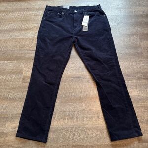 Jach’s Navy Straight Fit Men’s‎ Corduroy Pants 38x30 Blue NEW Casual Workwear